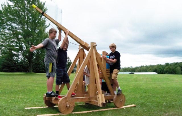 Trebuchet is ready for testing
